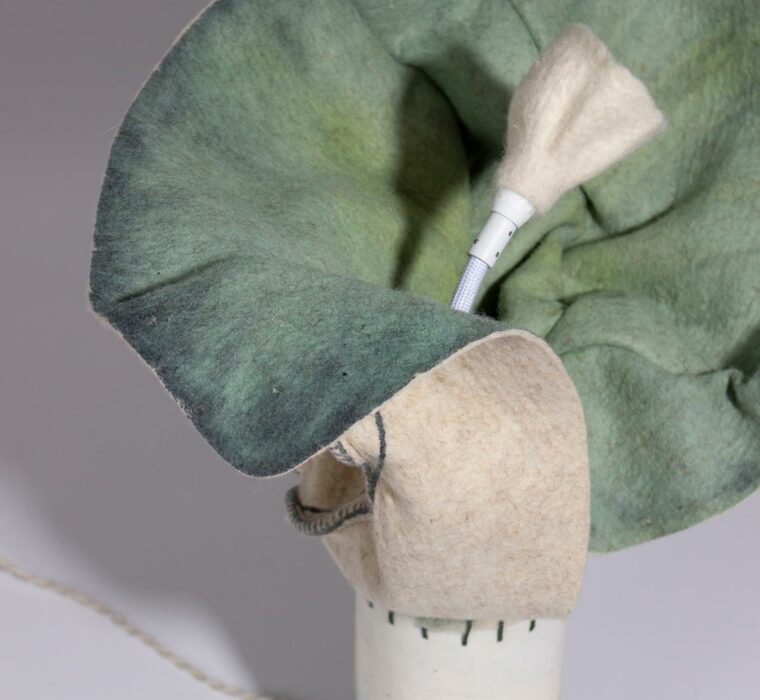 lampe en feutre de laine